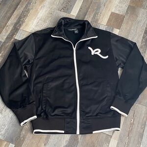 Rocawear Black Track Jacket with White Trim